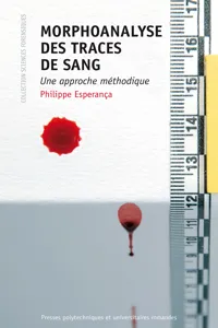 Morphoanalyse des traces de sang_cover