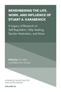 Remembering the Life, Work, and Influence of Stuart A. Karabenick_cover