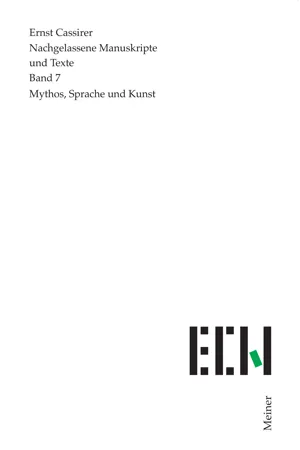 Mythos, Sprache und Kunst