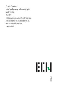 Vorlesungen und Vorträge zu philosophischen Problemen der Wissenschaften_cover