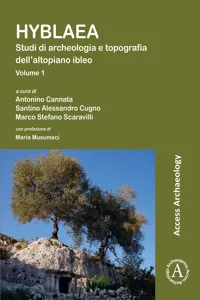 Hyblaea: Studi di archeologia e topografia dell'altopiano ibleo_cover