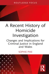 A Recent History of Homicide Investigation_cover