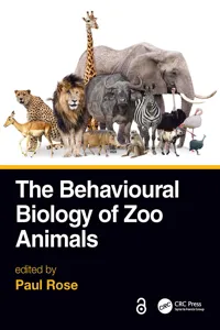The Behavioural Biology of Zoo Animals_cover
