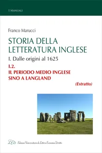 Storia della Letteratura Inglese. I.2. Il periodo medio inglese fino a Langland_cover