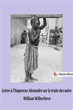 Lettre à l'Empereur Alexandre sur la traite des noirs