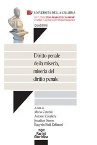 Diritto penale della miseria, miseria del diritto penale_cover