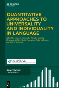 Quantitative Approaches to Universality and Individuality in Language_cover