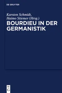 Bourdieu in der Germanistik_cover