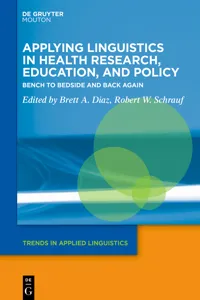 Applying Linguistics in Health Research, Education, and Policy_cover