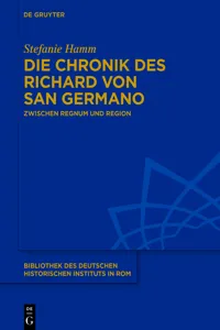 Die Chronik des Richard von San Germano_cover