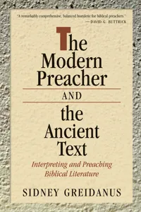 The Modern Preacher and the Ancient Text_cover