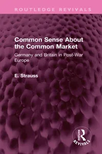 Common Sense About the Common Market_cover