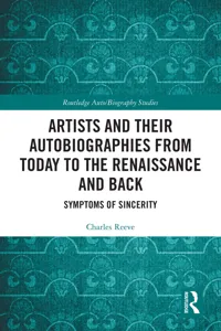 Artists and Their Autobiographies from Today to the Renaissance and Back_cover