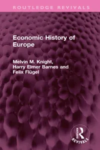Economic History of Europe_cover