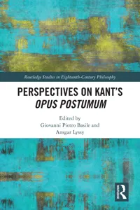 Perspectives on Kant's Opus postumum_cover