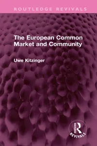 The European Common Market and Community_cover