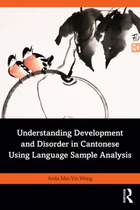 Understanding Development and Disorder in Cantonese using Language Sample Analysis_cover