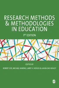 Research Methods and Methodologies in Education_cover