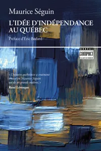 L'Idée d'indépendance au Québec_cover