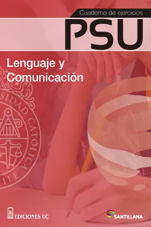 Cuaderno de ejercicios PSU Lenguaje y Comunicación