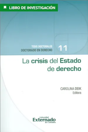 La crisis del Estado de derecho