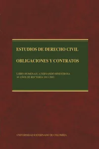 Estudios de Derecho Civil: obligaciones y contratos, tomos IV_cover