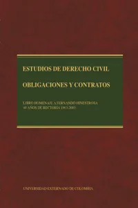 Estudios de Derecho Civil: obligaciones y contratos, tomos III_cover