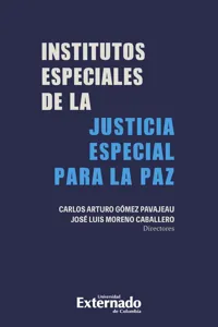 Institutos especiales de la justicia especial para la PAZ_cover