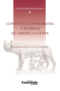 Constitución Romana. n.° 4 de la Serie de Derecho Romano._cover