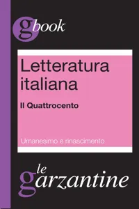 Letteratura italiana. Il Quattrocento. Umanesimo e Rinascimento_cover