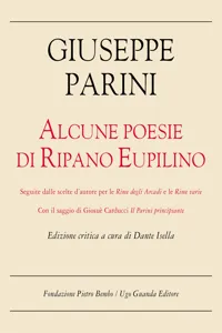 Alcune poesie di Ripano Eupilino. Edizione critica_cover