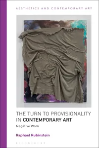 The Turn to Provisionality in Contemporary Art_cover