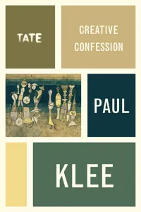 Paul Klee: Creative Confession_cover