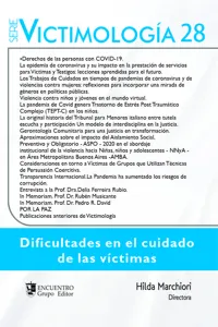 Victimología 28: Dificultades en el cuidado de las víctimas_cover