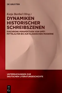 Dynamiken historischer Schreibszenen_cover