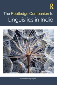 The Routledge Companion to Linguistics in India_cover