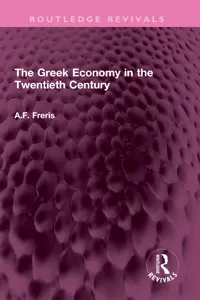 The Greek Economy in the Twentieth Century_cover