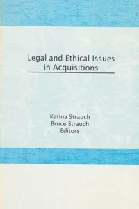 Legal and Ethical Issues in Acquisitions_cover