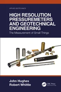 High Resolution Pressuremeters and Geotechnical Engineering_cover