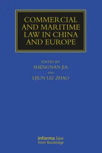 Commercial and Maritime Law in China and Europe_cover