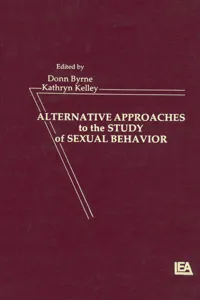 Alternative Approachies To the Study of Sexual Behavior_cover