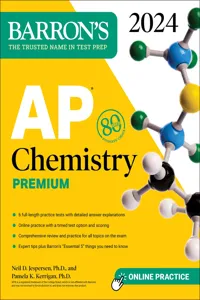 AP Chemistry Premium, 2024: 6 Practice Tests + Comprehensive Review + Online Practice_cover