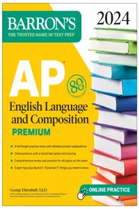 AP English Language and Composition Premium, 2024: 8 Practice Tests + Comprehensive Review + Online Practice_cover