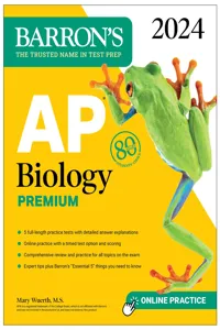 AP Biology Premium, 2024: Comprehensive Review With 5 Practice Tests + an Online Timed Test Option_cover