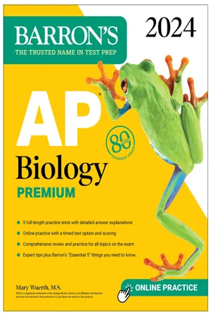 AP Biology Premium, 2024: Comprehensive Review With 5 Practice Tests + an Online Timed Test Option