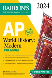 AP World History: Modern Premium, 2024: Comprehensive Review with 5 Practice Tests + an Online Timed Test Option_cover