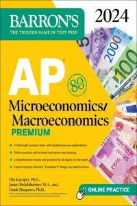 AP Microeconomics/Macroeconomics Premium, 2024: 4 Practice Tests + Comprehensive Review + Online Practice_cover