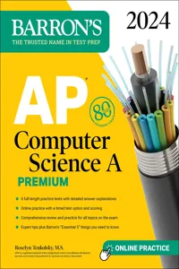 AP Computer Science A Premium, 2024: 6 Practice Tests + Comprehensive Review + Online Practice_cover
