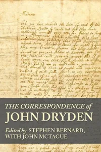 The correspondence of John Dryden_cover