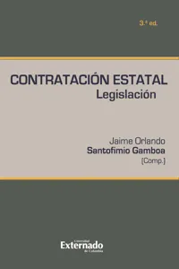 Contratación estatal. Legislación 3a ed._cover